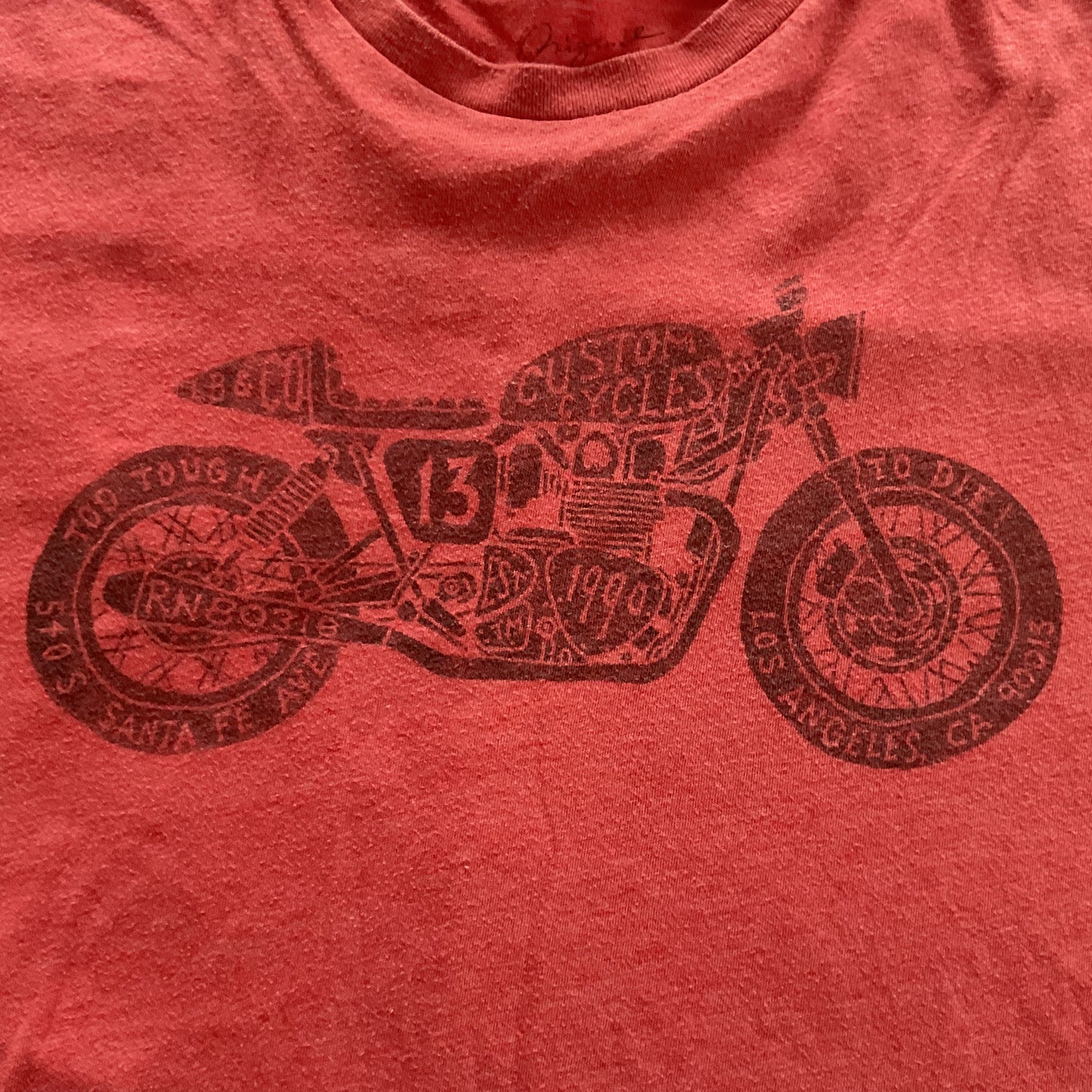 (XL) Custom Cycles Front Graphic LUCKY BRAND T-Shirt