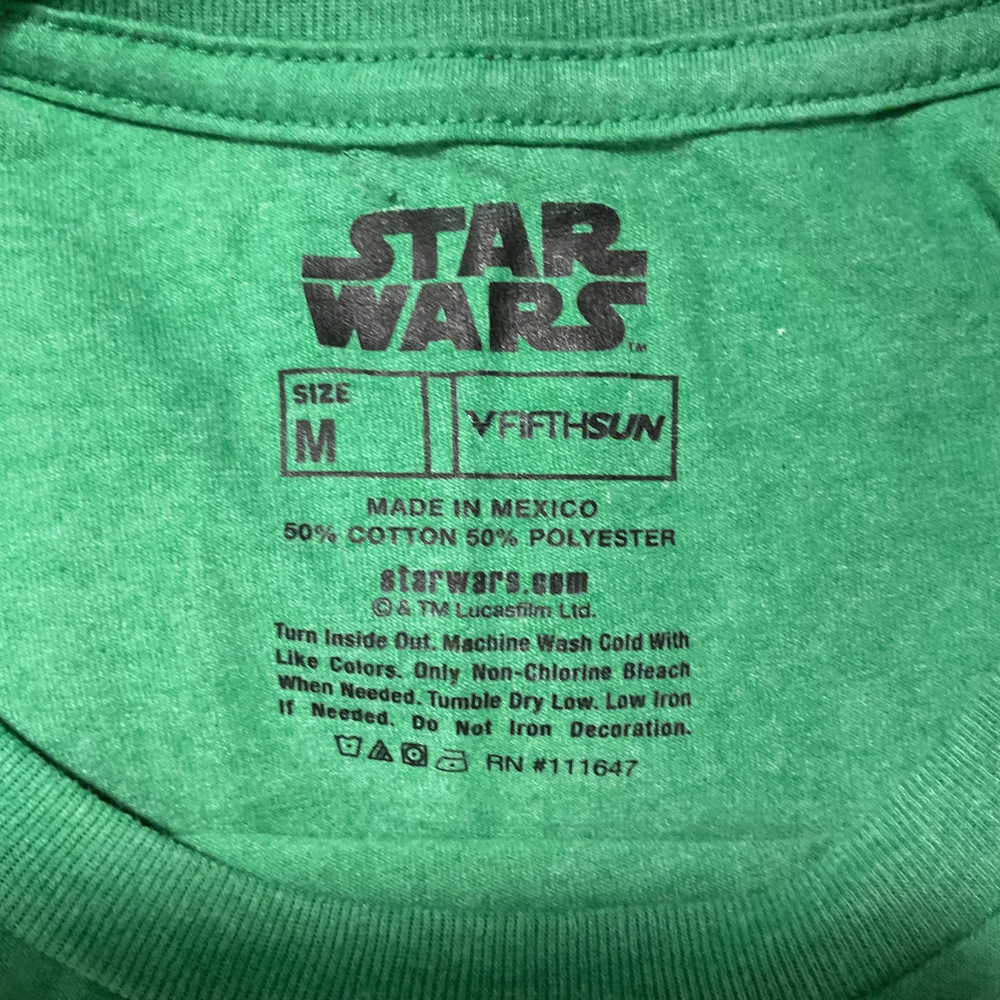 (M) Star Wars Baby Yota Front Graphic FIRTH SUN BRAND