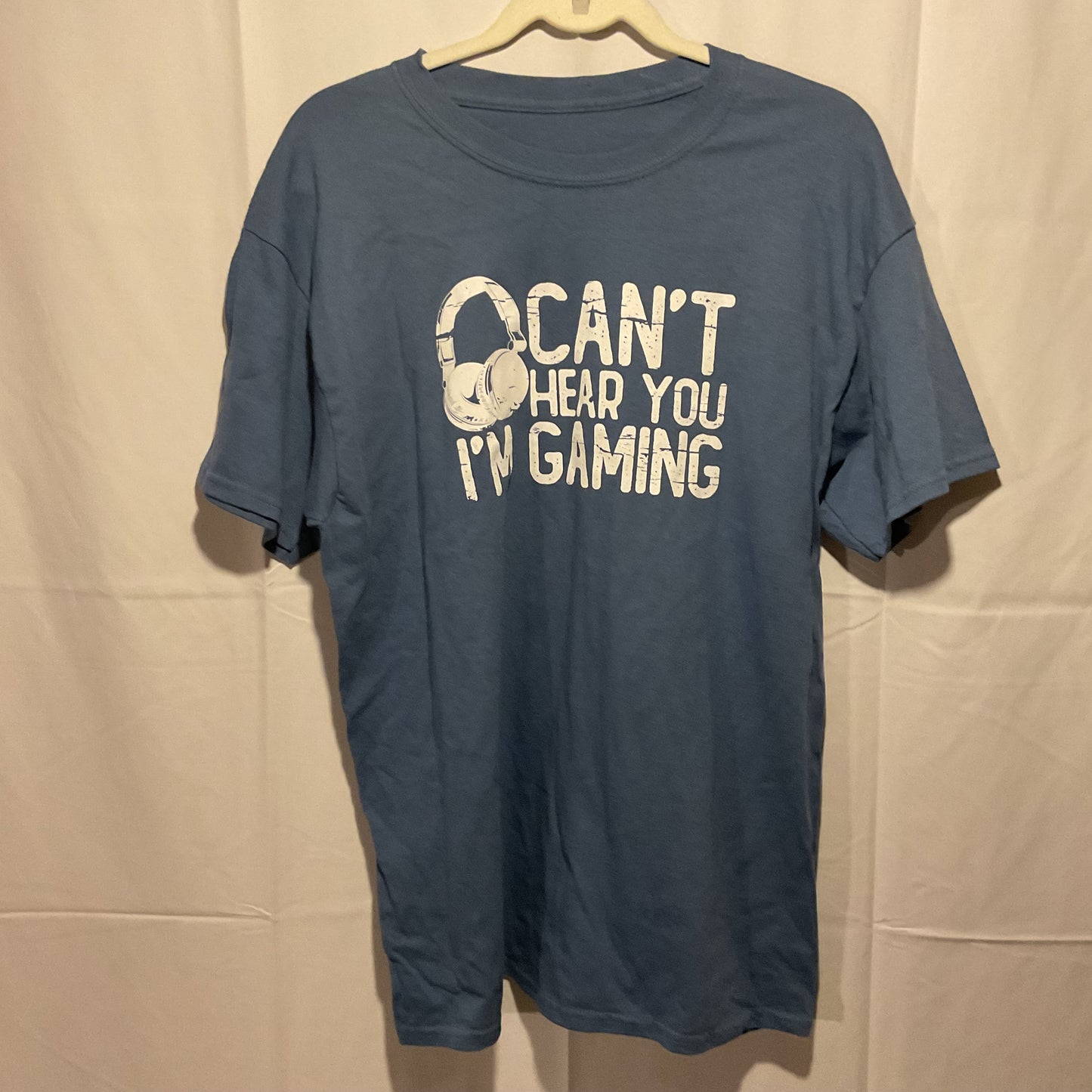 (L) “I Can’t Hear You I’m Gaming” Front Graphic T-Shirt FEELIN GOOD TEES BRAND