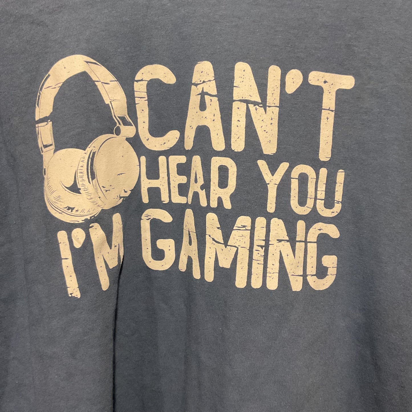 (L) “I Can’t Hear You I’m Gaming” Front Graphic T-Shirt FEELIN GOOD TEES BRAND