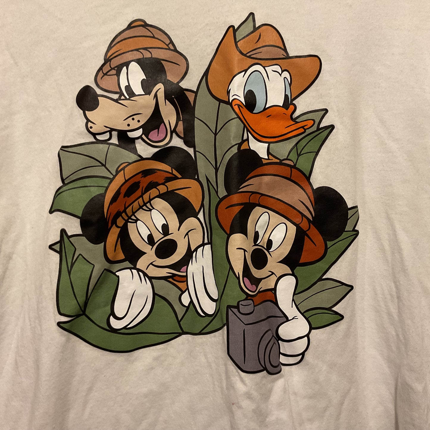 (M) Disney Mickey Mouse Donald Duck Goofy Mini Mouse Front Graphic T-Shirt BELLA CANVAS BRAND