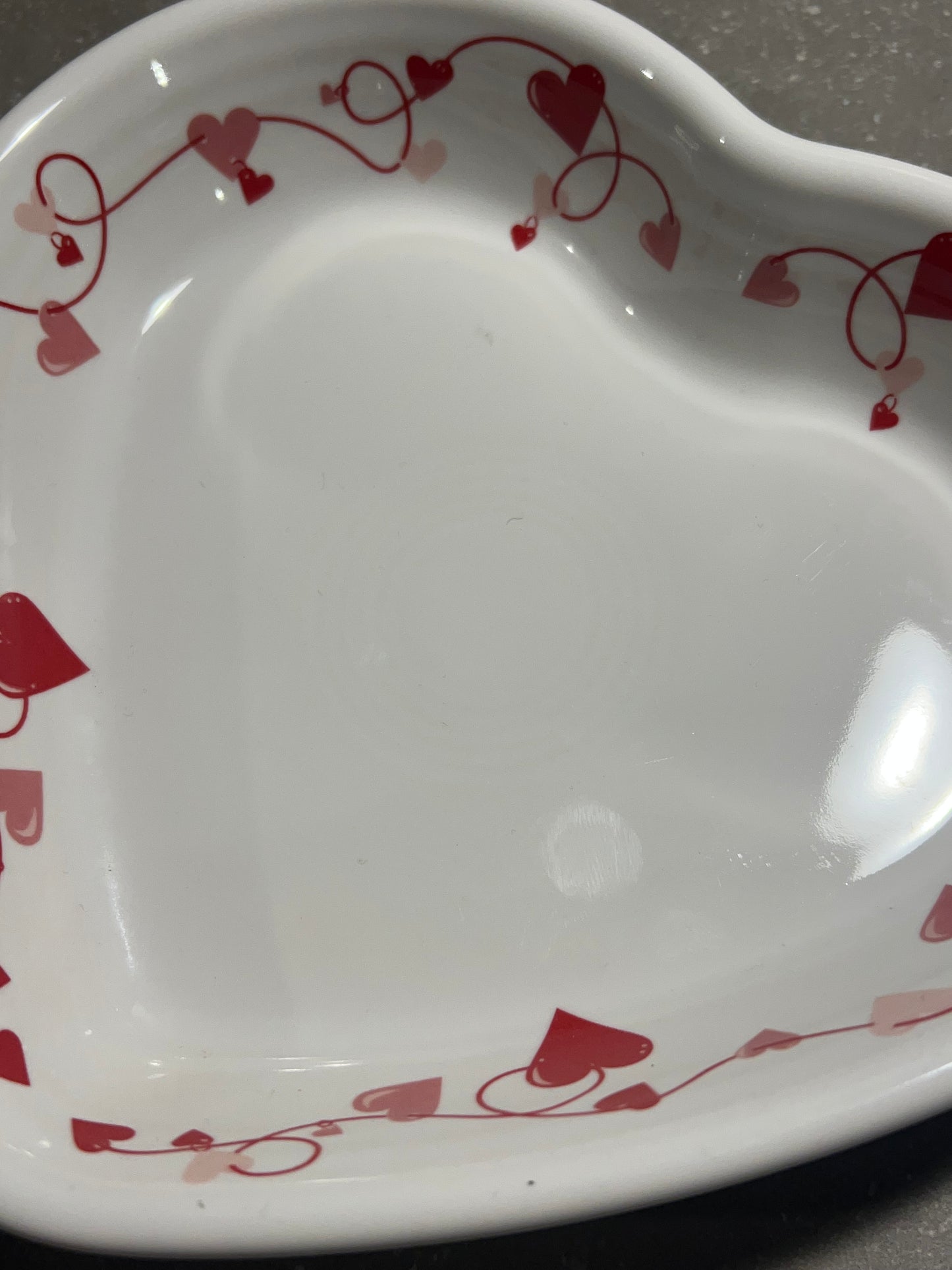 RARE Retired Fiesta Heart Shaped Valentines 9" Plate White BRAND NEW FIESTAWARE